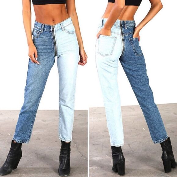 Revice Yin Yang Crop Jeans - Picture 1 of 5